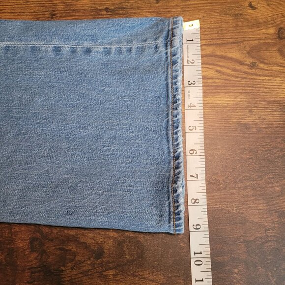 J Crew Jeans Size 35 Mid Rise Flare Crop Medium Light Wash Denim Western - Picture 11 of 11